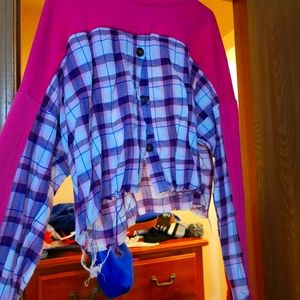 Womens plus size crop top.